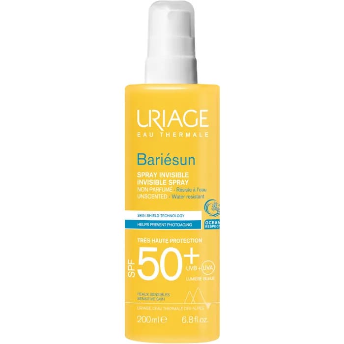 Uriage Bariesun - Spray Solare Corpo Senza Profumo con Protezione Molto Alta SPF 50+ - 200 ml
